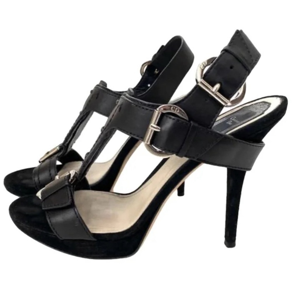 Dior bondage Black High Heel Sandals - Picture 1 of 8